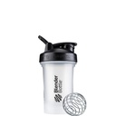 BlenderBottle Classic V2 Shaker Bottle Perfekt für Protein Shakes und Pre Workout, 20-Ounce, Klar/Schwarz