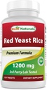 Best Naturals Red Yeast Rice 1200 mg (Non-GMO) 120 Tabletten - Nicht bestrahlt, Citrinin frei