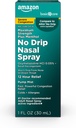 Basic Care No Drip Severe 12 Hour Nasal Decongestant Pump Mist, Steroid Free, Maximum Strength Plus Menthol 1 fl oz (Pack mit 1)