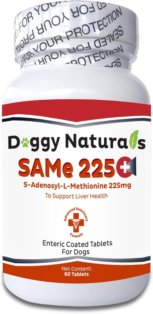 SAM-e 225 MG SAMeLQ Liver Support S-Adenosyl-L-Methionine for Dogs (60 Tablets) Made in U.S.A