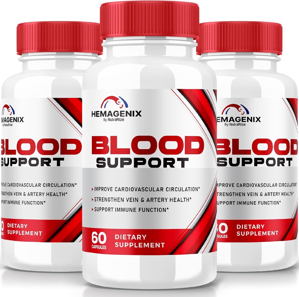 (3 Pack) Hemagenix Kapseln, Hemagenix Advanced Blood Support Formula, All Natural Supplement to Maintain Healthy Levels, Extra Strength Pills for Overall Wellness, Offizielle Bewertungen (180 Kapseln)