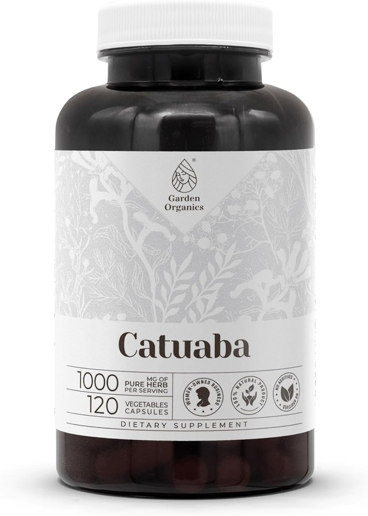 Catuaba 120 Kapseln | High-Potency Herbal Nahrungsergänzungsmittel | Hergestellt mit Gemüsekapseln und Catuaba (Trichilia catigua, Erythroxylum vacciniifolium) Getrockneter Bark (120 Count)