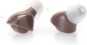 Hörgerät mit wiederaufladbarer Tragetasche & Extra Ear Tips (braun)