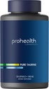 ProHealth Pure Taurine | Unterstützt gesundes Altern, Gehirn und Herz Gesundheit, Sportleistung | Antioxidant | 1000 mg pro Kapsel | Klinisch untersucht, Third-Party getestet, 120 vegetarische Kapseln