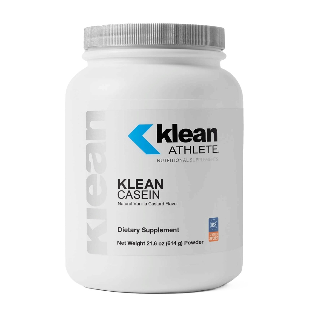 Klean Athlete | Klean Casein Protein | Designed to Help with Recovery and Reduce Muscle Breakdown.* | NSF zertifiziert für Sport | 21.6 Unzen | Natural Vanilla Custard Flavor