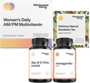 Chill Out Bundle | Myo Inositol & D Chiro Inositol | KSM 66 Ashwagandha Ergänzungen | Premium Bioverfügbar Daily Multivitamin für Frauen mit Eisen und Folate | Organic Roasted Dandelion Root Tea