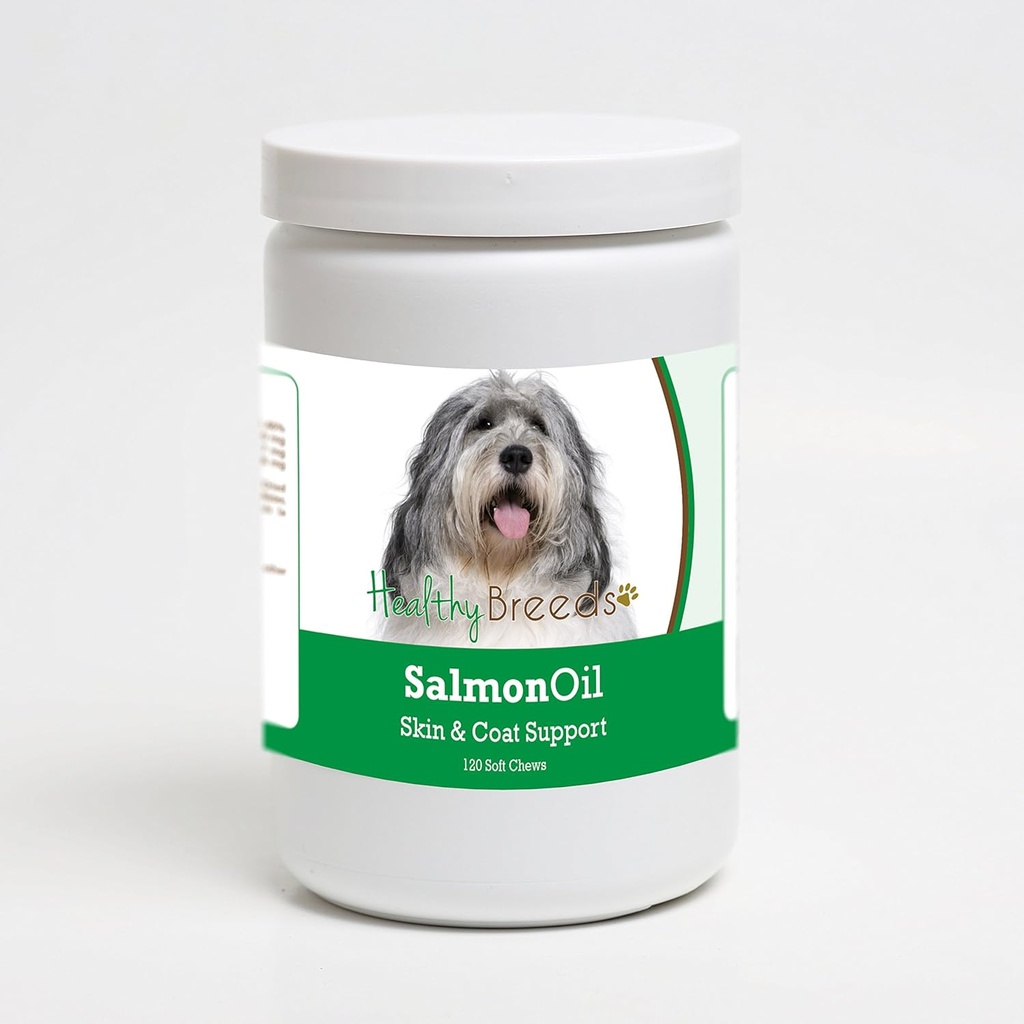 Gesunde Rassen Polnisch Lowland Sheepdog Lachs Öl Soft Chews 120 Count