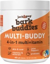 Jack&Pup Hunde Vitamine und Ergänzungen Multivitamine für Hunde - Bark Buddies Multi-Buddy Dog Multivitamine Kaubare weiche Kaugummis Welpen Vitamine und Ergänzungen - (60ct)