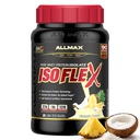 ALLMAX Ernährung ISOFLEX Whey Protein Isolate, Ananas Coconut - 2 lb - 27 Gramm Protein Per Scoop - Zero Fat & Sugar - 99% Lactose Free - Glutenfrei & Soy - Ungefähr 30 Portionen