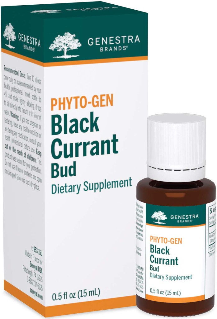 Genestra Marken Black Currant Bud | Kräuterergänzung | 0.5 fl. oz.