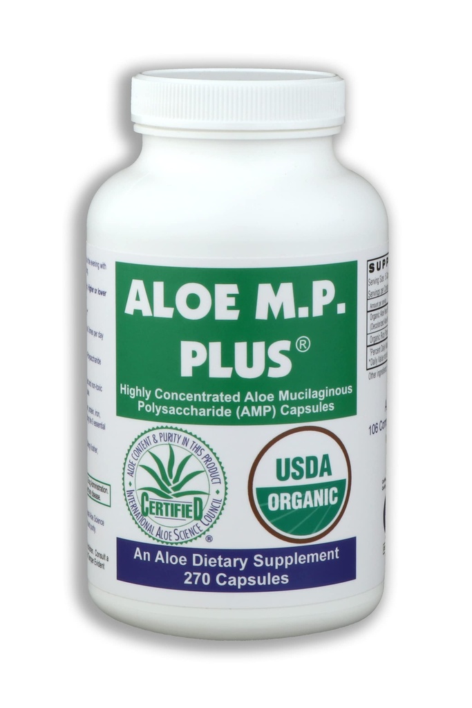 Kapseln, USDA Organic Aloe Vera Polysaccharide AMP Ergänzung für Verdauungs- und Immungesundheit