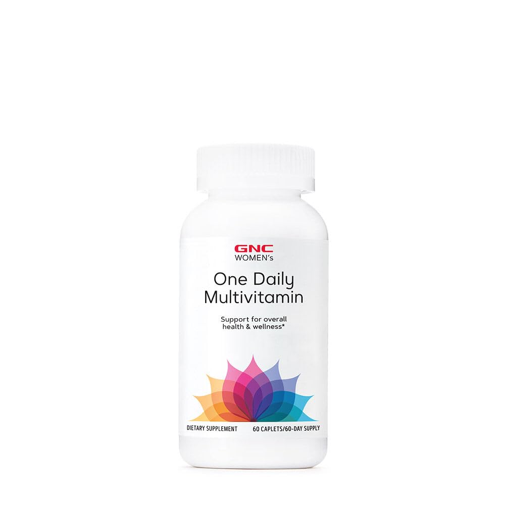 GNC Women's One Daily Multivitamin | Unterstützt Immun- und Gehirnfunktion Plus Haar, Haut und Nagelgesundheit | Antioxidante Mischung mit Collagen | Daily Supplement | 60 Caplets
