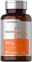 Horbäach Vitamin B2 100mg | 180 Kapseln | Riboflavin Ergänzung | Non-GMO & Gluten kostenlos