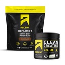 100% Whey Protein Pulver, Schokolade 4 lb & Kreatin Monohydrat Pulver, Unflavored 45 Servierungen