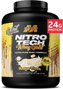 MuscleTech Whey Protein Powder (Banana Cream, 5LB) - Nitro-Tech Whey Protein Isolate Smoothie Mix für Lean Muscle & Fast Recovery - 24g Whey Gold Protein für Damen und Herren - Glutenfrei