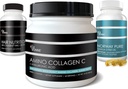 Marine Collagen + Haar Vitamine + Omega-3 Fischöl - Beauty Nutrition Trifecta Bundle - Haut, Nägel, Gelenke, Aging Nutraceuticals
