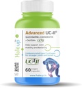 HELY Interhealth USA, Ungesättigte natürliche Art II Collagen, Glucosamin, Chondroitin und Kalzium | Verbessert - Knochenstärke, Gelenke & fördern Gesunde Haut - 60 Veg Kapseln (Pack von 1)
