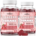 NEW AGE Cranberry Gummies Urinary Tract Health Gummies 1000mg - Unterstützt Bladder, Kidney, UTI - Vegetarisch (Cranberry 120 Count)