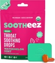 Sootheez Organic Throat Soothing Drops for Adults, Watermelon Mint, 25 Count, Refillable, Great Tasting Drops That Sooth Sore Throats