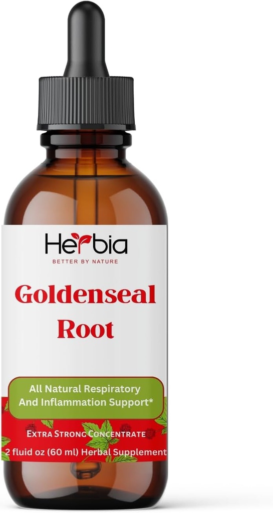 Bio Goldenseal Wurzel Extrakt-Boost Immunität, Antioxidantien, Flüssiger Alkohol Extrakt, 60 Portionen 2 flüssige Unze (60 ml)