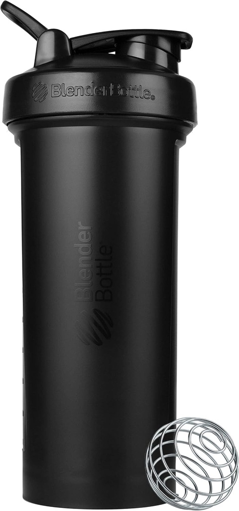 BlenderBottle Classic V2 Shaker Bottle Perfekt für Protein Shakes und Pre Workout, 45-Ounce, Schwarz