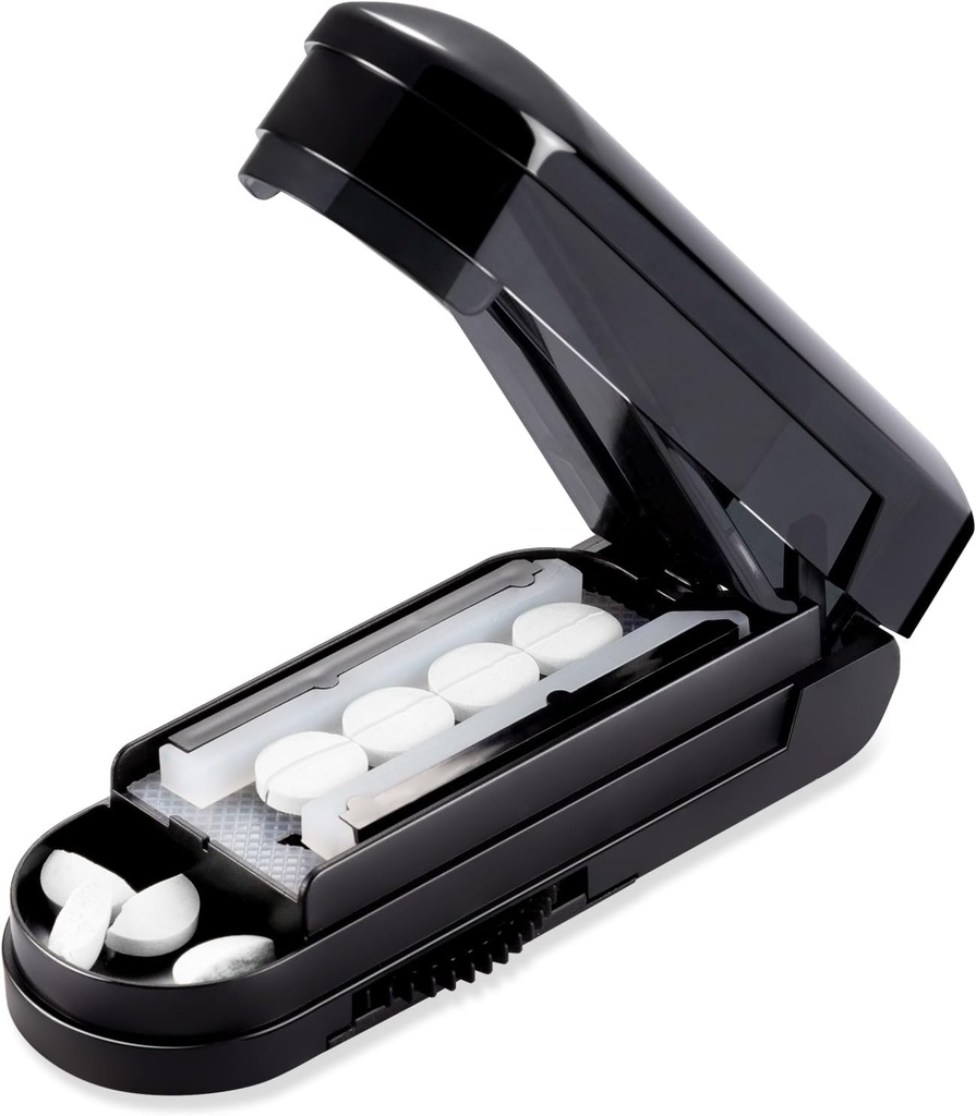 Tragbare Pille Cutter Splitter, Verstellbarer Cutter, für Vitamine, Ergänzungen und Medikamente,BPA-frei, Einfach zu bedienen
