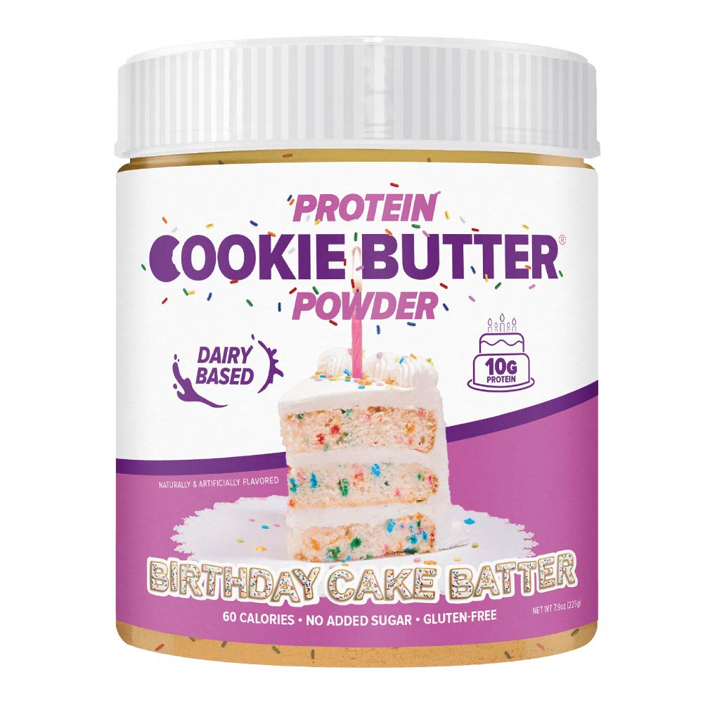 Flexible Dieting Lifestyle Whey Protein Cookie Butter Powder - Birthday Cake Batter | Keto-Friendly, Low Carb, No Added Sugars, Gluten-Free | Easy to Mix, Bake and Spread | 7.9oz