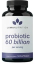 Luma Nutrition Probiotics 60 Billion CFU mit Präbiotika - Probiotika für Frauen und Männer - Formuliert für Verdauungsenzym Gesundheit - Vegan & Glutenfrei - 60 Kapseln