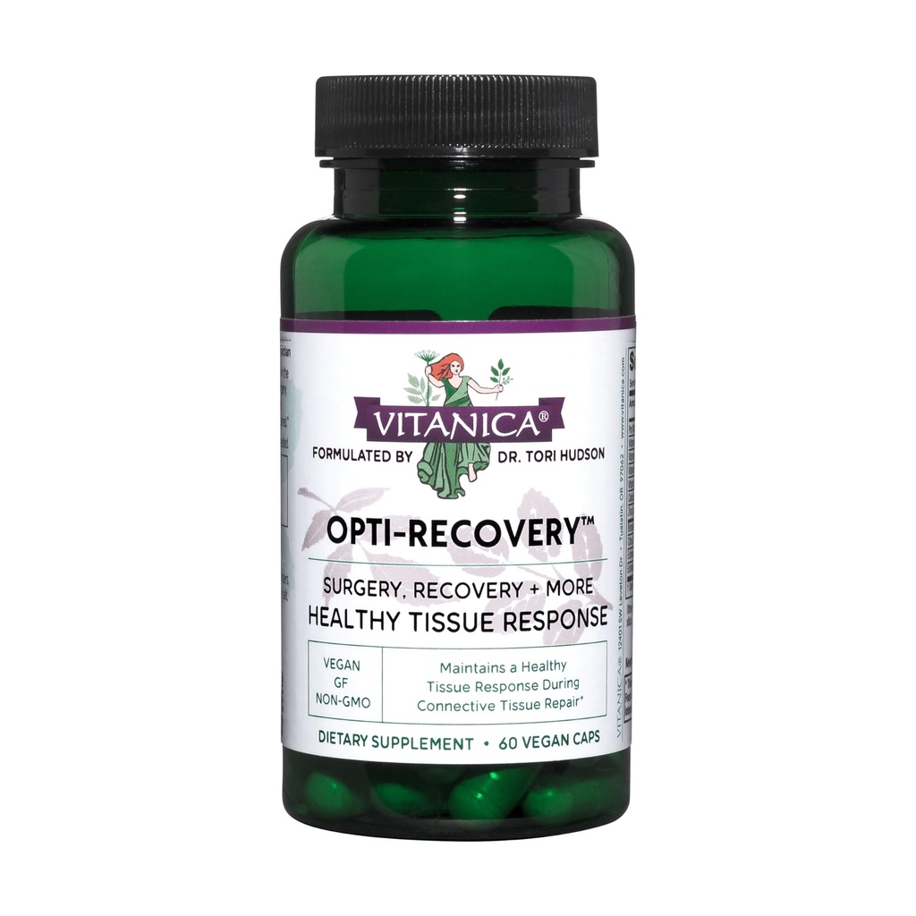 Vitanica Opti-Recovery, Pre & Post Surgery Support, Wound Care, BBL, Tummy Tuck, C Section & Postpartum Vitamin Essentials Heilung Unterstützung, Nar, Schulter, Hysterektomie, Brust & Lipo, Vegan, 60 Caps