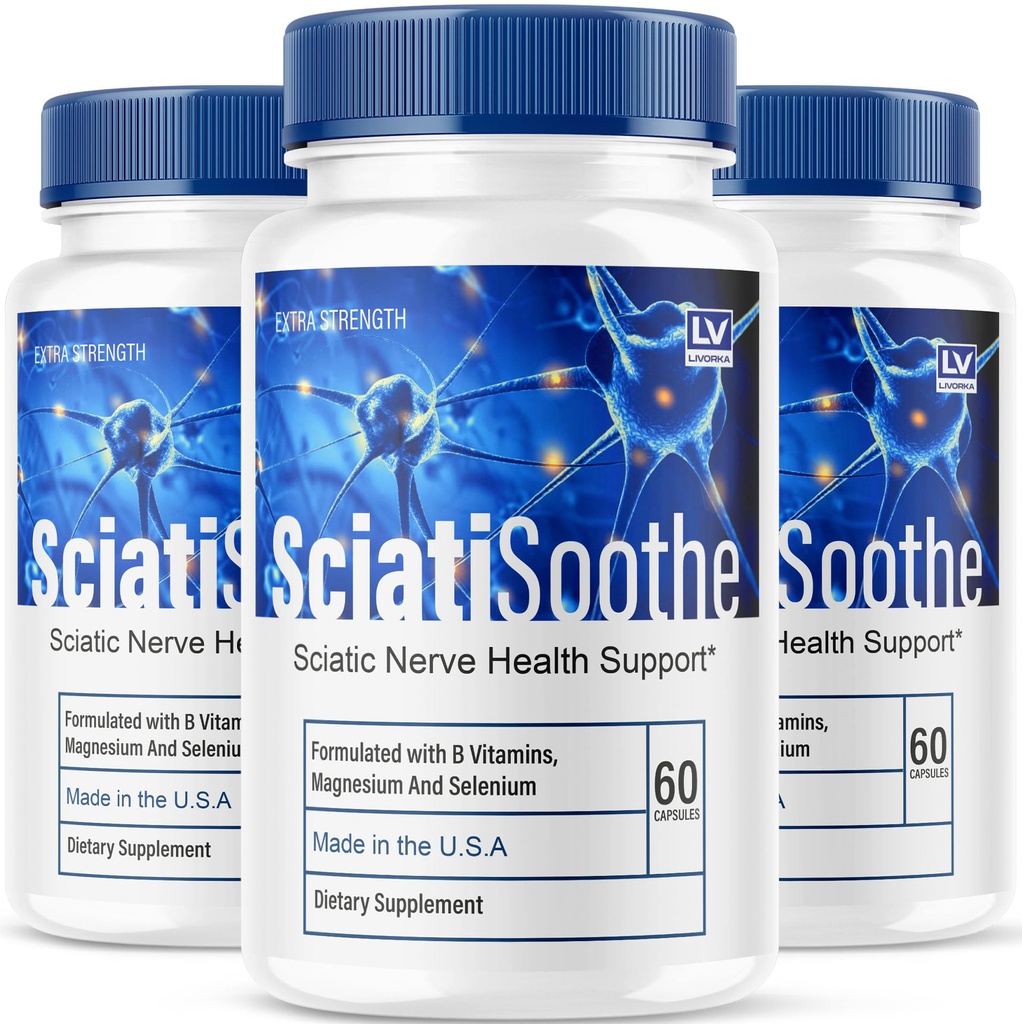 (3 Pack) Sciatisoothe Capsules - Official Sciatisoothe Supplement for Sciatica Support Formula, All Natural Sciati Soothe Vitamins for Overall Health & Wellness Reviews, 180 Capsules for 3 Months