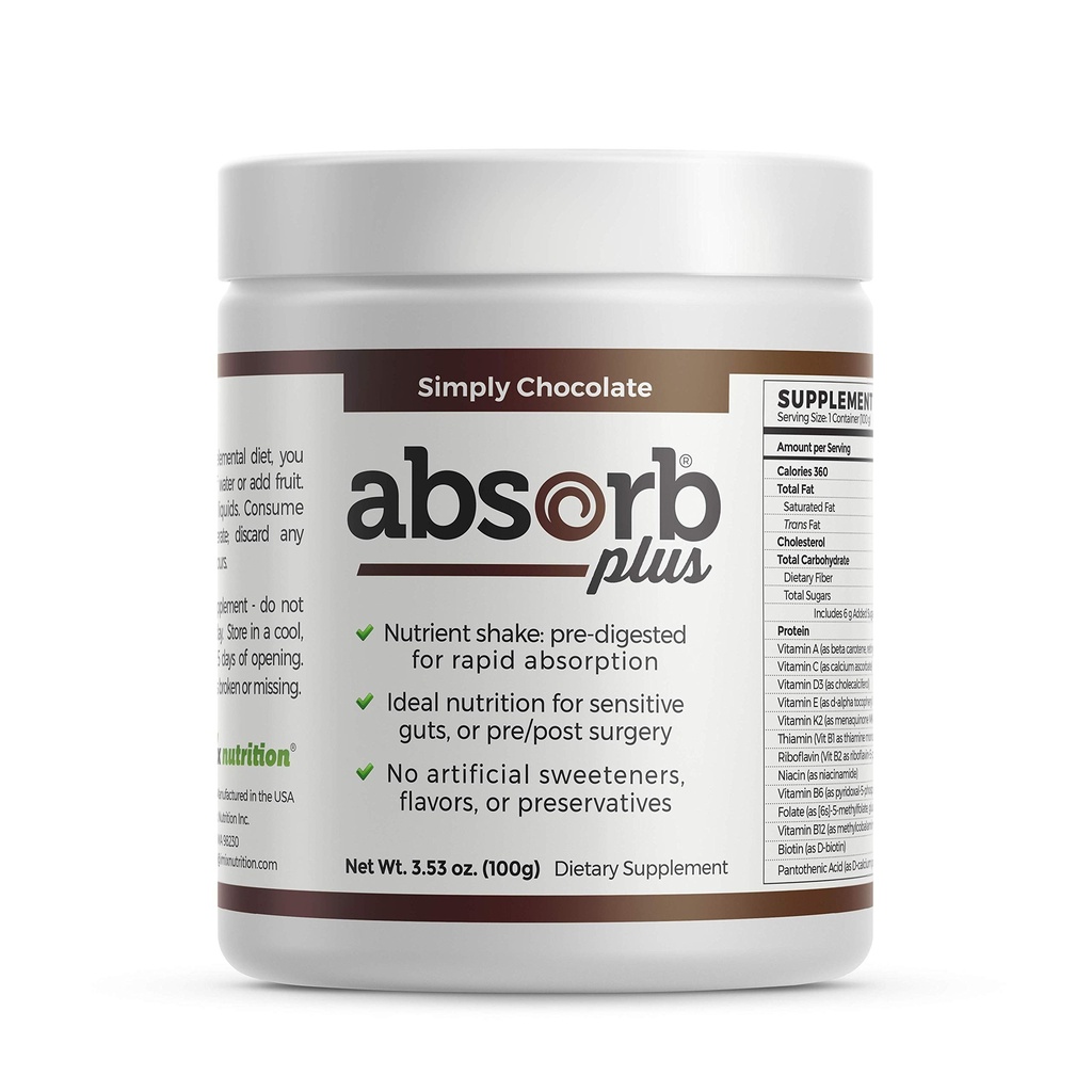 Isolate Protein - Diät-Ergänzung für verbesserte Gut Gesundheit, extra Nutritional Support, Non-GMO, Gluten-Free, Lactose-Free, Casein-Free (100 g, Simply Chocolate)