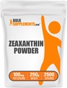 BulkSupplements.com Zeaxanthin Pulver - Zeaxanthin Ergänzungen, aus Marigold Blütenextrakt - Glutenfrei, 100mg (Zeaxanthin 5mg) pro Servierung, 250g (8.8 oz) (Pack von 1)