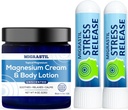 MIGRASTIL Unscented Magnesium Cream and Stress Release Inhaler 2-Pack Bundle. Hergestellt in den USA.