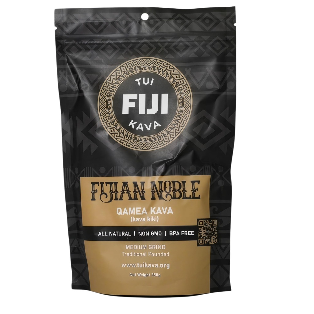 TUI KAVA PREMIUM WELLNESS KAVA -TRADITIONAL Fijian Noble Pounded Medium Grind 250g (8.8oz) - TRIAL SIZE | Sehr Heady Daytime Kava | All Natural Relaxation | Erhöhen Fokus | Mood/Sleep Support | Stress Relief | STRAINER BAG REQUIRED.