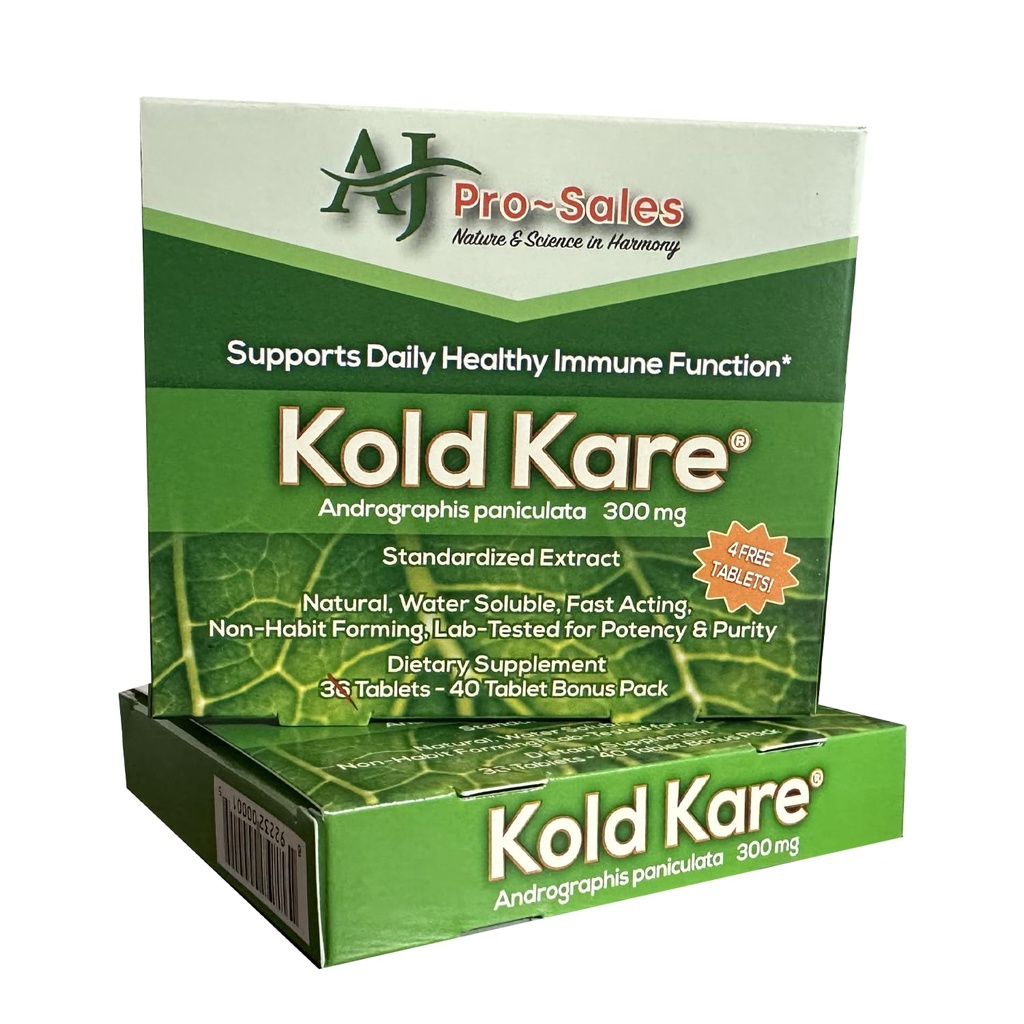 Kold Kare Daily Immune Health Function, 40 Count, Pack of 2 - Effektiv gegen Kälte, Sinus, Allergie Symptome | Non-Habit Forming | Keine Nebenwirkungen