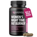 Nachtzeit Fat Burner für Frauen - Appetit Suppressant für Weight Loss - 60 Count - Kräuter Stoffwechsel Booster mit Melatonin für Schlafunterstützung - Vegan, Non-GMO Kapseln - 2 Monate Versorgung