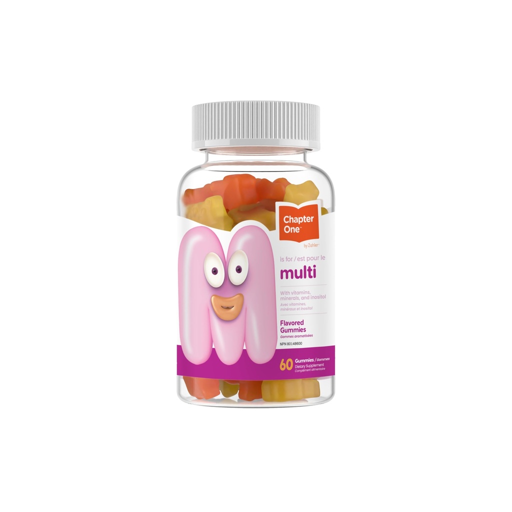 Zahler - Chapter One Kids Multivitamin Gummy with 13 Vitamins & Nutrients (60 Flavored Gummies) - Certified Kosher Kids Vitamins Including Vitamin C, D3, Zinc & More - Delicious Multivitamin Gummies