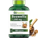 tnvitamine Boswellia Extrakt Kapseln, 120 Count | 1,200 mg pro Kapsel | 65% Boswellic Acids + 10:1 Konzentrierter Extrakt | Boswellia Serrata | Joint & Mobility Support*