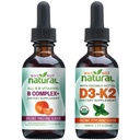 Warum nicht natürliche Vitamin B Komplex und Bio Vitamin D3K2 Flüssigkeitstropfen