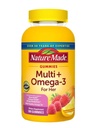 Natur Made Multivitamin + Omega-3, Multivitamin-Gummi für sie, Tägliche Ernährungsunterstützung, 180 Erwachsene Gummy Vitamine & Minerals, 90 Tage Versorgung