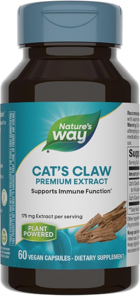 Nature's Way Standardized Cat's Claw Extract, 175 mg pro Portion, 60 Kapseln