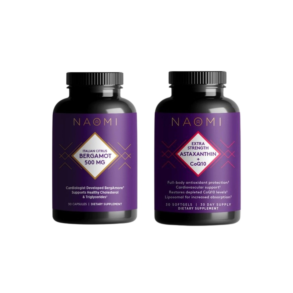 NAOMI Bergamotte 500mg Astaxanthin und CoQ10