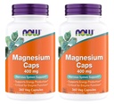 JETZT Nahrungsergänzungsmittel, Magnesium 400 mg, Enzymfunktion*, Nervous System Support*, 360 Veg Kapseln (Pack von 2)