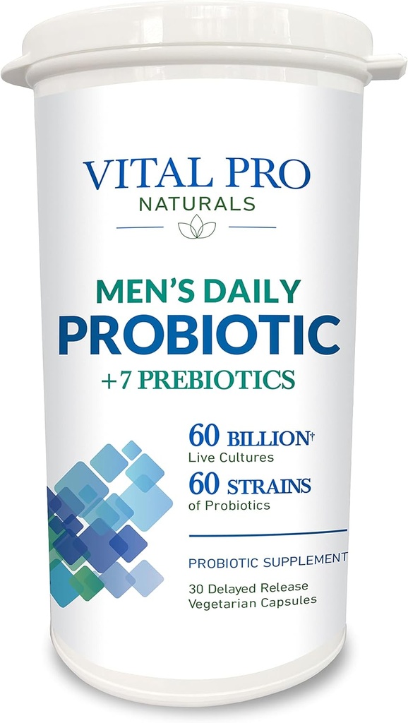 Vital Pro Naturals - Men's Daily Probiotic Plus Prebiotics 30 Kapseln