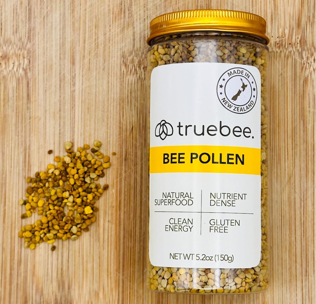 truebee Bee Pollen Granules, 5.2 oz - Made in Neuseeland, 100% Raw, Superfood mit natürlichen Vitaminen, Enzymen, B Vitamine, Aminosäuren & Protein – Paleo & Keto Friendly, Glutenfrei