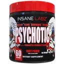 Insane Labz Psychotic, High Stimulant Pre Workout Powder, Extreme Lasting Energy, Fokus und Ausdauer mit Beta Alanine, Creatine Monohydrate, DMAE, 60 Srvgs, Fruit Punch