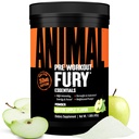 Animal Fury Pre Workout Powder - Grüner Apfel, 350mg Koffein, BCAA Aminosäuren, 2g Beta Alanine, Citrulline & Tyrosin, Energie, Fokus, Stärke, Ausdauer, Vorarbeit für Männer & Frauen, 30 Servierungen