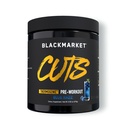 BLACKMARKET CUTS Pre Workout - Flavored Energy Powdered Drink Mix für Männer & Frauen, Ideal für Muskeldefinition, Thermogenic, Kreatin Free, (Blue Razz, 30 Servierungen)