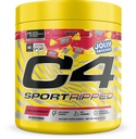 C4 Sport Ripped Pre Workout Powder - Jolly Rancher Cherry - NSF zertifiziert für Sport - Elite Hydration - 200mg Koffein + Kreatin + Beta-Alanine - Elektrolyte und Energie - 20 Servierungen