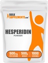 BulkSupplements.com Hesperidin Powder - Hesperidin Supplement, Hesperidin 500mg - Herbal Supplement, Vegan & Gluten Free, 500mg per Serving, 500g (1.1 lbs) (Pack of 1)